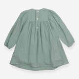 Sage Green Dress with Waffles 