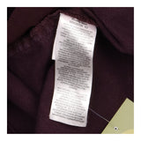 Skirt Midi Corduroy Button Front Plum