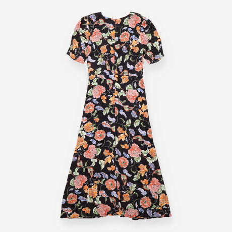Anthropologie Maeve Black Multicolour Floral Print