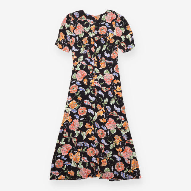 Anthropologie Maeve Black Multicolour Floral Print