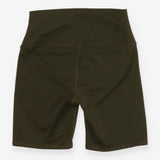Green Exercise Shorts Khaki Green
