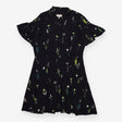 Dress navy wild flowers