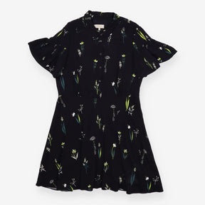 Dress navy wild flowers