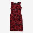 Dress black and red roses