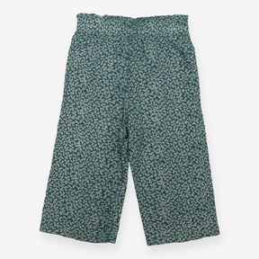 Green Floral Baggy Trousers