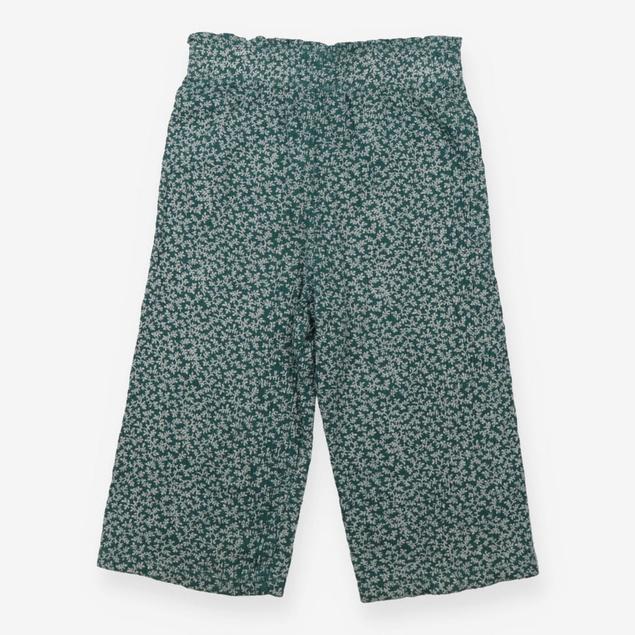Green Floral Baggy Trousers
