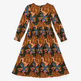 Dress Green Multi Floral Paisley Printed Long Slee
