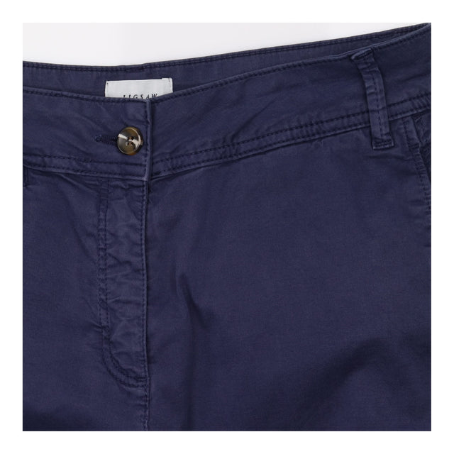 Dark Navy Blue 97% Cotton Stretch Chino High Waist