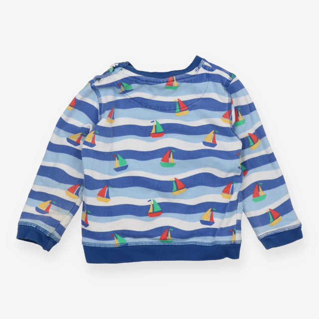 Jersey Sweater Blue, Light Blue and White Stripes 