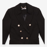 Mint Velvet Black Double Breasted Gold Button Mili