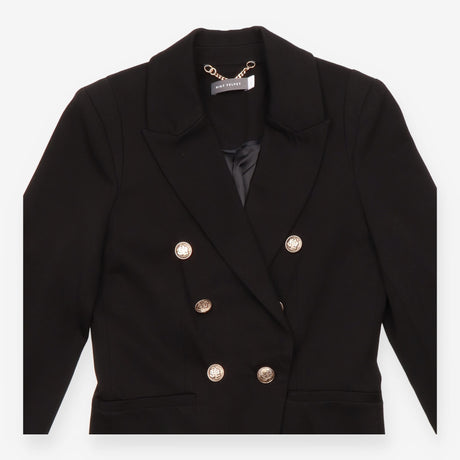 Mint Velvet Black Double Breasted Gold Button Mili