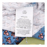 Dress Blue Floral Print Sleeveless Cotton Shift
