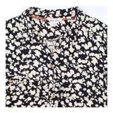 Shirt Printed Long Sleeve Button Front Monocrome B