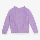 Cardigan Cable Knit Purple