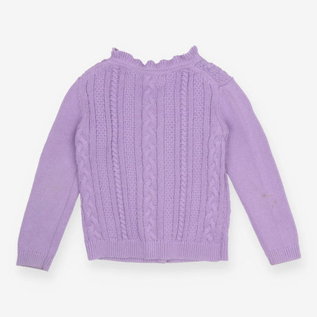 Cardigan Cable Knit Purple