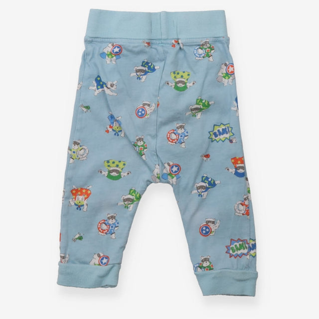 Leggings blue super hero dogs