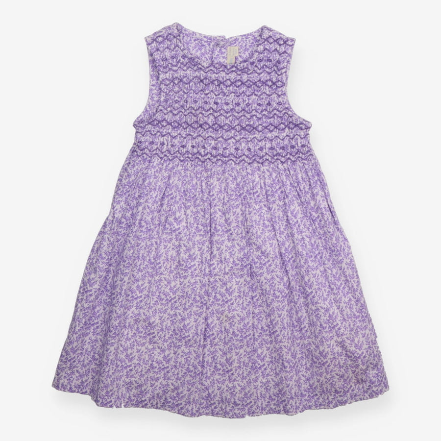Dress Sleeveless Purple Ditsy