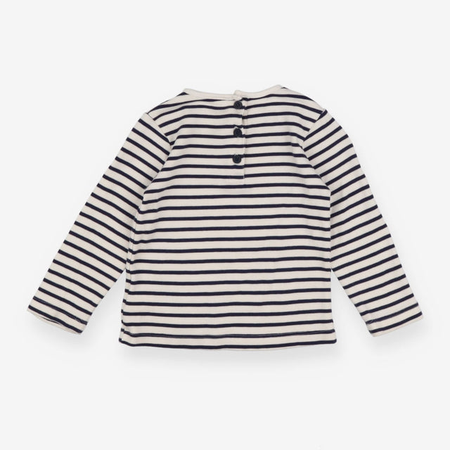 Black and White Striped Long Sleeve