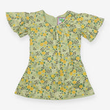 Dress green yellow flowers Blueberry London
