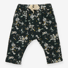 Joggers Green with Floral Print
