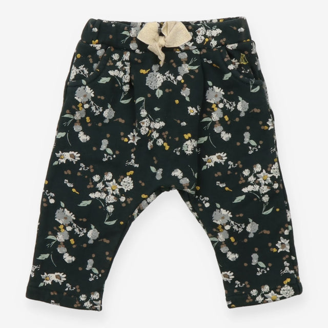 Joggers Green with Floral Print