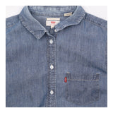 Mid Wash Blue 100% Cotton Denim Red Tab Long Sleev