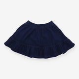 Skirt cord navy ruffle 