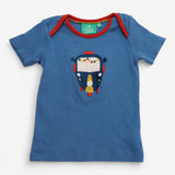 T-Shirt Blue with Tuk Tuk Applique