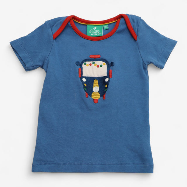 T-Shirt Blue with Tuk Tuk Applique