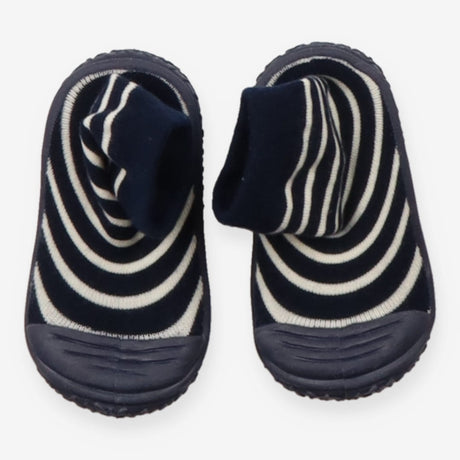 Navy Blue Ecru Cream Stripe Boys' Stripe Indoor Ou