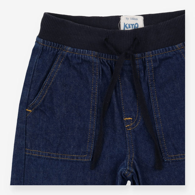 Jeans Pull on Mid Rinse 