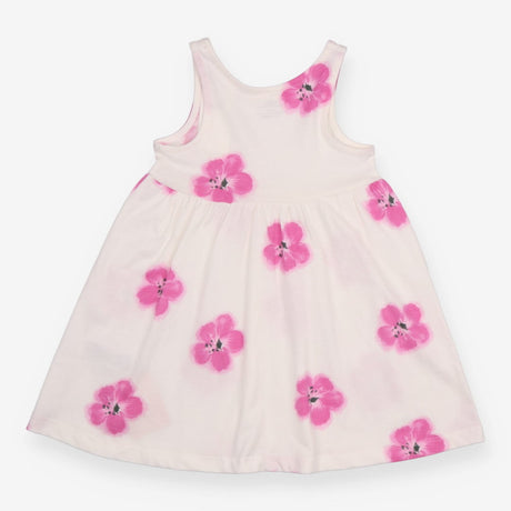 Dress sleeveless white floral