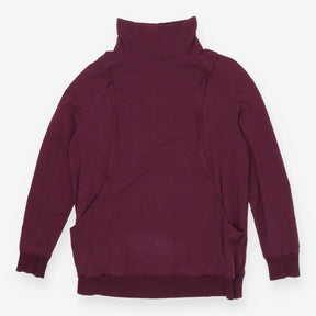 Seraphine Roll‑Neck Nursing Sweatshirt – Soft Jers