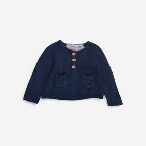 Blue Knit Cardigan