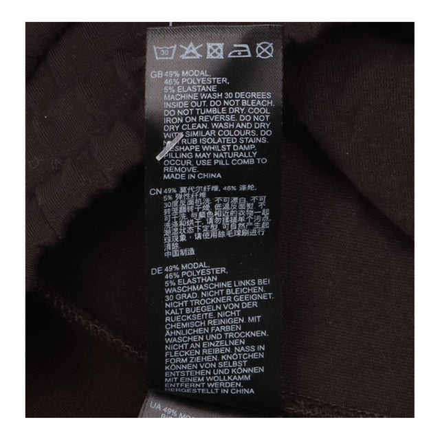 Wide-Leg Joggers in Brown Premium Interlock Jersey