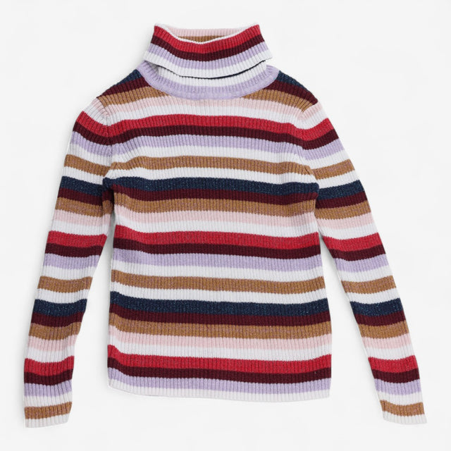 Jumper Roll Neck Glitter Striped 