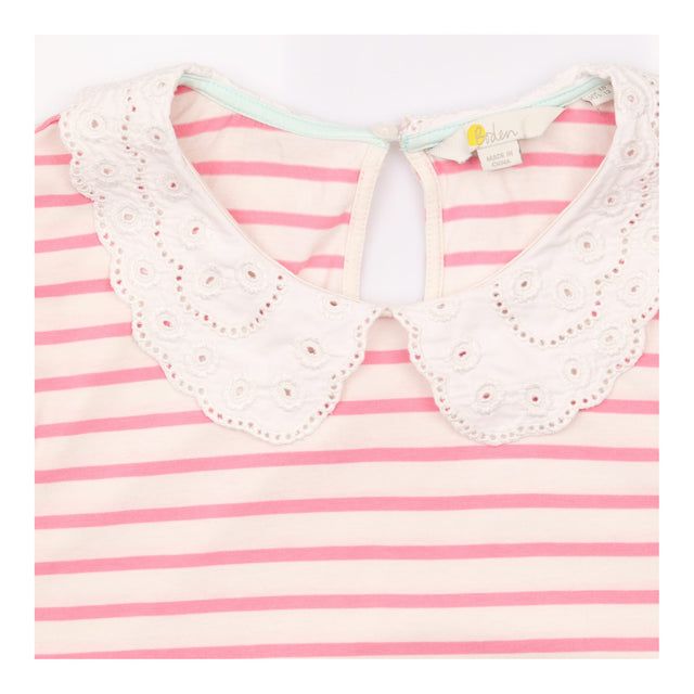 Jersey Top with Broderie Peter Pan Collar