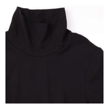 Black Long Sleeve Cowl Neck Maternity Dress