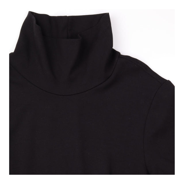 Black Long Sleeve Cowl Neck Maternity Dress