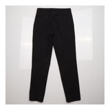 Cotton Blend Polka Dot Tailored Trousers Black