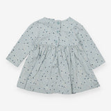 Dress blue with white spots