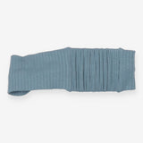 Headband blue ribbed knot