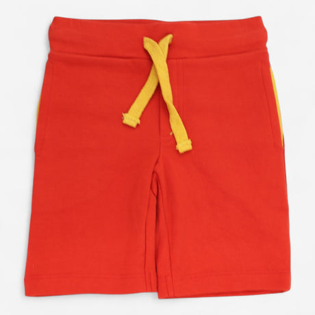 Shorts Red with Yellow Tie Waist and Pockets