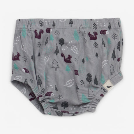 Bloomers Ribbed Grey with Woodland Scene