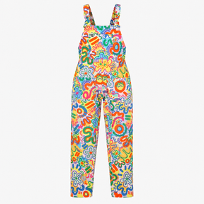 Limited-Edition Molly Piper Doodle-Print Dungarees