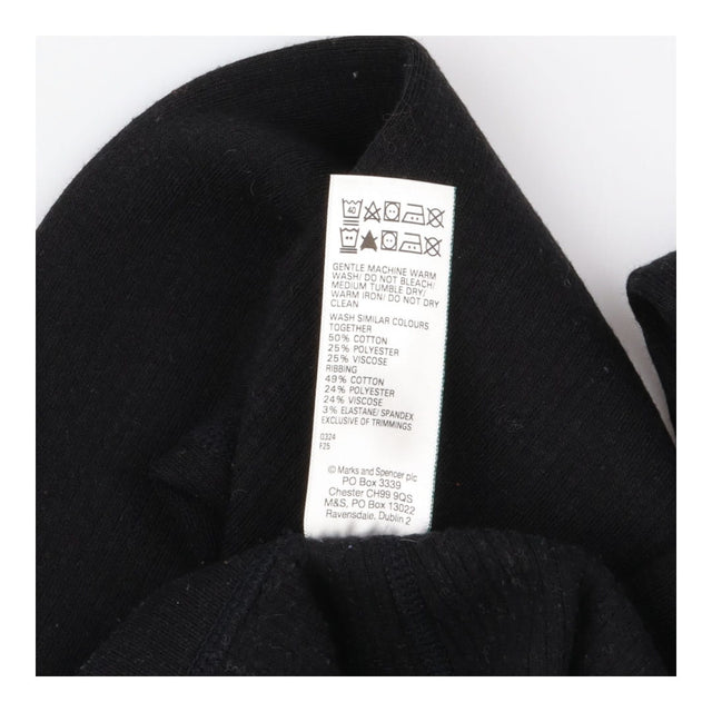 Leggings black ribbed thermals 2pack