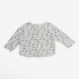 T-Shirt Grey with Eskimo Print and Popper Back