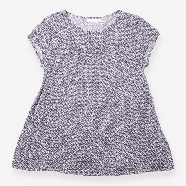 Top Navy Floral Ditsy Short Sleeve Maternity Tunic