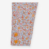 Leggings orange floral with flower buttons