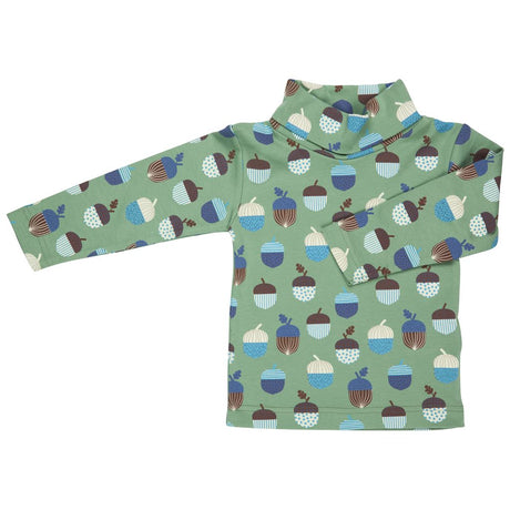 Polo neck top - Green Acorns